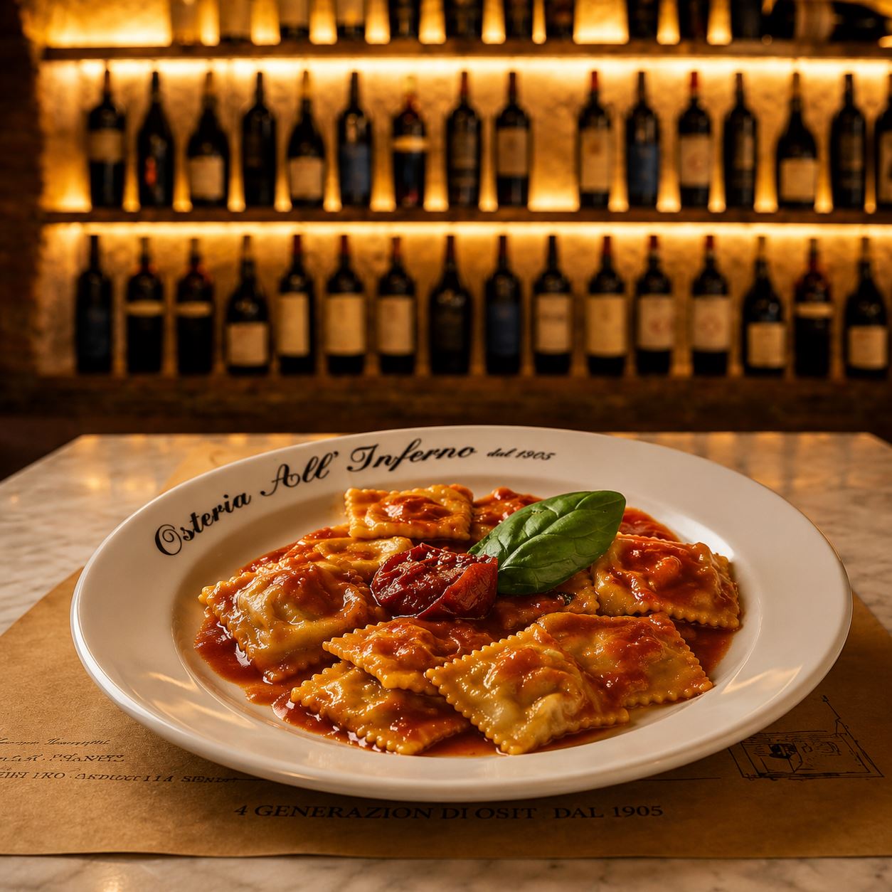 RAVIOLI FATTI IN CASA RIPIENI DI MUSCOLI